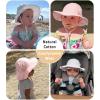 imageFURTALK Baby Girl Wide Brim Sun Hat with UPF 50 Toddler Baby Sun ProtectionWhite