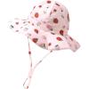 imageFURTALK Baby Girl Wide Brim Sun Hat with UPF 50 Toddler Baby Sun ProtectionStrawberry