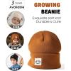 imageFURTALK Baby Toddler Winter Hat 3 Packs Baby Beanie Toddler Beanie Boys Girls Fleece Lined Kids Warm Knit HatsBeigeblackcaramel