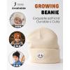 imageFURTALK Baby Toddler Winter Hat 3 Packs Baby Beanie Toddler Beanie Boys Girls Fleece Lined Kids Warm Knit HatsBeigepinkcaramel