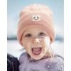 imageFURTALK Baby Toddler Winter Hat 3 Packs Baby Beanie Toddler Beanie Boys Girls Fleece Lined Kids Warm Knit HatsBeigepinkcaramel