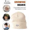 imageFURTALK Baby Toddler Winter Hat 3 Packs Baby Beanie Toddler Beanie Boys Girls Fleece Lined Kids Warm Knit HatsBlackbeigepine Green