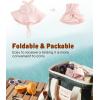 imageFURTALK Baby Girl Sun Hat UPF 80 Wide Brim Toddler Beach Hats Sun ProtectionBeigepink