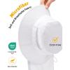 imageFURTALK Baby Toddler Sun Hat Bucket Hat with Neck Flap Wide Brim Hats Beach Vacation EssentialsWhite
