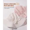 imageFURTALK Sun Hat for Baby Girls Toddler Summer Beach Hats with Wide Brim Cotton Sun Protection Travel EssentialsWhitepink
