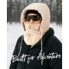 imageFURTALK Unisex Balaclava WindResistant Winter Face Mask Cold Weather Gear Fleece Lined Ski Men Women Warm Cover Scarf HatBeige