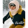 imageFURTALK Unisex Balaclava WindResistant Winter Face Mask Cold Weather Gear Fleece Lined Ski Men Women Warm Cover Scarf HatKhaki