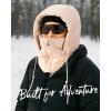 imageFURTALK Unisex Balaclava WindResistant Winter Face Mask Cold Weather Gear Fleece Lined Ski Men Women Warm Cover Scarf HatKhaki