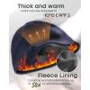 imageFURTALK Winter Beanie Hat Men Women Fleece Lining Winter Hats Windproof Knitted Warm Stretchable Cuffless BeanieNavy