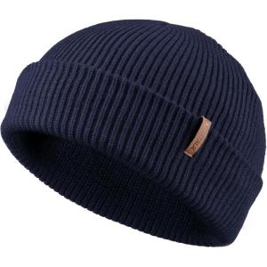 imageFURTALK Fisherman Beanie for Men Women 2 Styles Cuffless or Cuffed Knitted Unisex Winter Hat Outdoor AllDay WarmthNavy