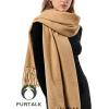 imageFURTALK Scarf for Women Men Soft Warm Cashmere Feel Blanket Scarf Pashmina Shawl Winter Thick Womens ScarvesCamel
