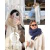 imageFURTALK Scarf for Women Men Soft Warm Cashmere Feel Blanket Scarf Pashmina Shawl Winter Thick Womens ScarvesNavy