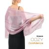 imageFURTALK Shawls and Wraps for Evening Dresses Sparkly Soft Wedding Party Bridesmaid Scarves for WomenPink