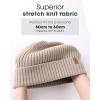 imageFURTALK Double Layer Winter Hats for Men Women Beanie Thick Cuffed Warm Ski HatsKhaki