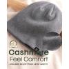 imageFURTALK DoubleLayer Beanie Hats Men Women Ultra Soft Stretchy Cuffless Winter Hat Unisex Warm Thick Beanie Cap Winter HatDark Grey
