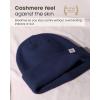 imageFURTALK DoubleLayer Beanie for Men Women Ultra Soft Stretchy Knit Winter Hat Unisex Cold Weather Beanie HatNavy
