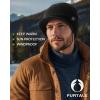 imageFURTALK Mens Beanie with Brim Thick Knitted Acrylic Beanie for Men Women Warm Outdoor Winter HatBlack