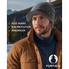 imageFURTALK Mens Beanie with Brim Thick Knitted Acrylic Beanie for Men Women Warm Outdoor Winter HatDark Grey