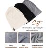 imageFURTALK Slouchy Beanie for Men Women Breathable Cotton Summer Beanie Unisex Running Sleeping Skull Caps Chemo HeadwearBlacklight Greywhite