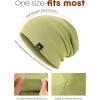 imageFURTALK Slouchy Beanie for Men Women Soft Knit Stretchy Skull Cap Stylish ampamp WarmGreen
