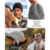 imageFURTALK Winter Hats for Men Women Fleece Lined Beanie Warm Knitted Outdoor Skull Cap 2 pcsBlackgrey