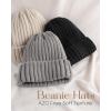 imageFURTALK Winter Hats for Women Knitted Beanie Fashinable Winter Skull CapsBlackbeigegrey