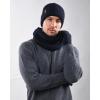 imageFURTALK Winter Knit Beanie Hat Sacrf Touch Screen Gloves Set Soft Fleece Lining Warm Beanie Unisex Winter SetNavy Blue