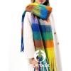 imageFURTALK Winter Plaid Scarf for Women Oversized Chunky Thick Blanket Scarves Warm Colorful Long WrapGreenblue