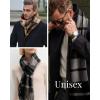 imageFURTALK Winter Scarf for Men Long Soft Warm Scarves Plaid Tassel Scarf for MenBrownbeige