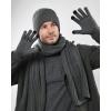 imageFURTALK Winter Warm Knit Beanie Hat Long Scarf Touchscreen Gloves Set Fleece Lined Skull Cap for Men WomenGrey