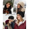 imageFURTALK Womes Slouchy Winter Beanie Knit Hat Satin Lined 3 Pack Thick Warm Fashionable Skull CapWine Reddark Greygreen