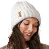 imageFURTALK Winter Hats for Women Fleece Lined Beanie Knit Chunky Womens Snow CapWhite