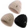 imageFURTALK Winter Hats for Women Knitted Beanie Fashinable Winter Skull CapsBlackbeigekhaki
