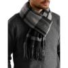 imageFURTALK Winter Scarf for Men Long Soft Warm Scarves Plaid Tassel Scarf for MenBlackgrey