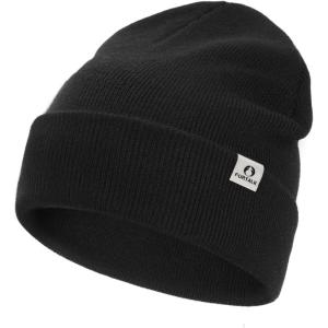 imageFURTALK Beanies for Women Men Winter Hats Soft Warm Beanie Hat Ladies Knitting Skull CapBlack