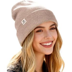 imageFURTALK Beanies for Women Men Winter Hats Soft Warm Beanie Hat Ladies Knitting Skull CapLight Khaki