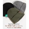 imageFURTALK Womens Winter Warm Satin Lined Beanie Hats Silk Lining Unisex Knit Slouchy CapsBlackgraygreen
