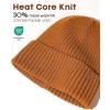 imageFURTALK Satin Lined Knit Beanie for Men Women Winter Hats Silk Lining Slouchy Warm Cuffed CapCamel