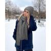 image:imageFURTALK Winter Warm Beanie Knit Hat Touchscreen Gloves Scarf Set Soft Fleece Lined Double Layer Skull Cap Gifts for WomenGray