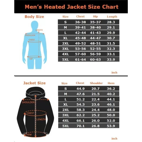 Venustas 12V Men's Dual-Control Heated Canvas Jacket with Battery, Winter Heated Work Jacket, Electirc Heated Hoodie Jacket