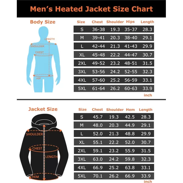 Venustas 12V Men's Heated Canvas Jacket with Battery, Electric Work Utility Jacket, Warmer Heated Coat For Winter Outdoor