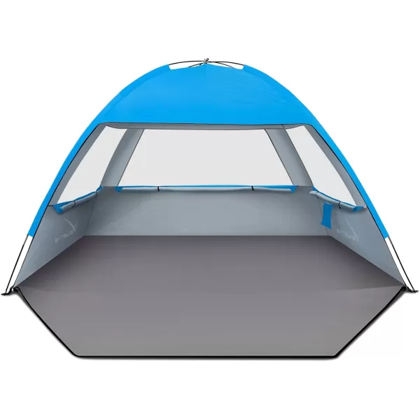 Venustas Beach Tent Sun Shelter for 3/4-5/6-7/8-10 Person, UPF 50+ UV Protection Beach Canopy, Lightweight and Easy Setup Cabana, Portable Beach Shade Tent