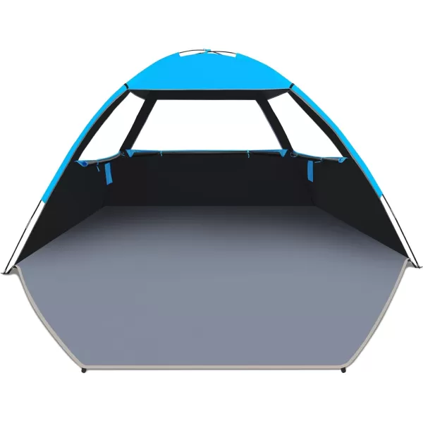 Venustas Beach Tent Sun Shelter for 3/4-5/6-7/8-10 Person, UPF 50+ UV Protection Beach Canopy, Lightweight and Easy Setup Cabana, Portable Beach Shade Tent