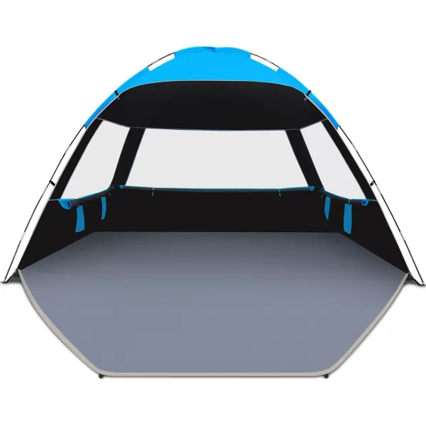 Venustas Beach Tent Sun Shelter for 3/4-5/6-7/8-10 Person, UPF 50+ UV Protection Beach Canopy, Lightweight and Easy Setup Cabana, Portable Beach Shade Tent