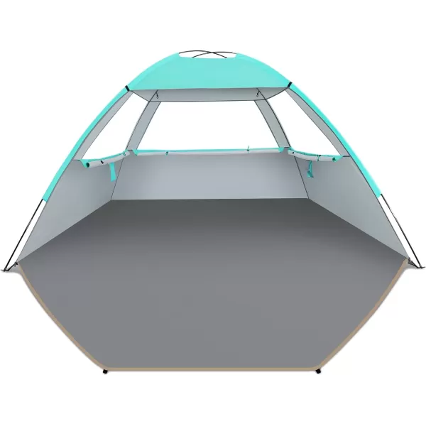 Venustas Beach Tent Sun Shelter for 3/4-5/6-7/8-10 Person, UPF 50+ UV Protection Beach Canopy, Lightweight and Easy Setup Cabana, Portable Beach Shade Tent