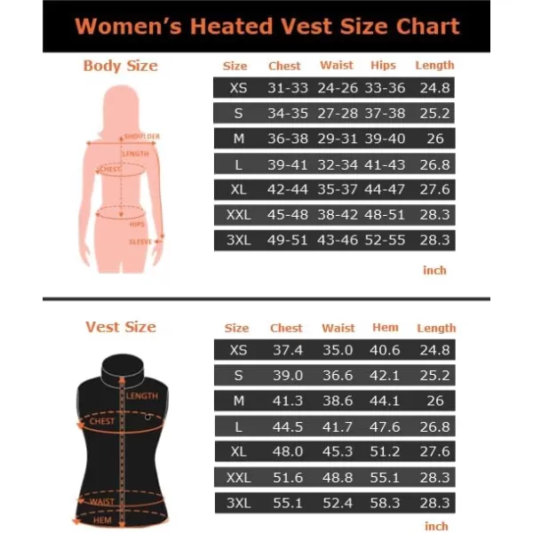 Venustas Heated Down Vest for Women with 7.4V Battery Pack,5 Heating Zones,Duck Down,Heated Vest for Hiking Hunting Camping