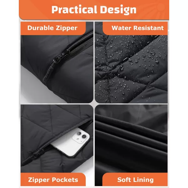 Venustas Heated Down Vest for Women with 7.4V Battery Pack,5 Heating Zones,Duck Down,Heated Vest for Hiking Hunting Camping