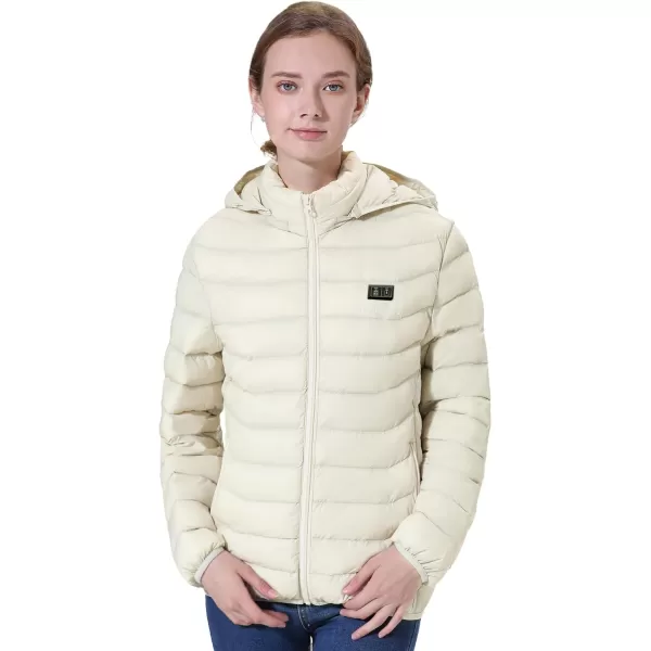 Venustas Heated Jacket with Battery Pack 7.4V , 6 heat zones, Heated Coat for Women and Men with Detachable Hood