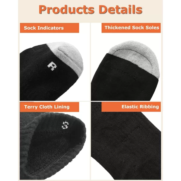 Venustas Heated Socks for Men Women, Rechargeable Electric Socks with Battery Pack, Terrycloth Lining