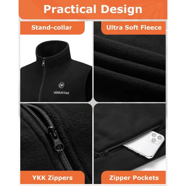 Venustas Heated Vest, Women's Heated Fleece Vest with Battery Pack 7.4V, Lightweight Insulated and Electric